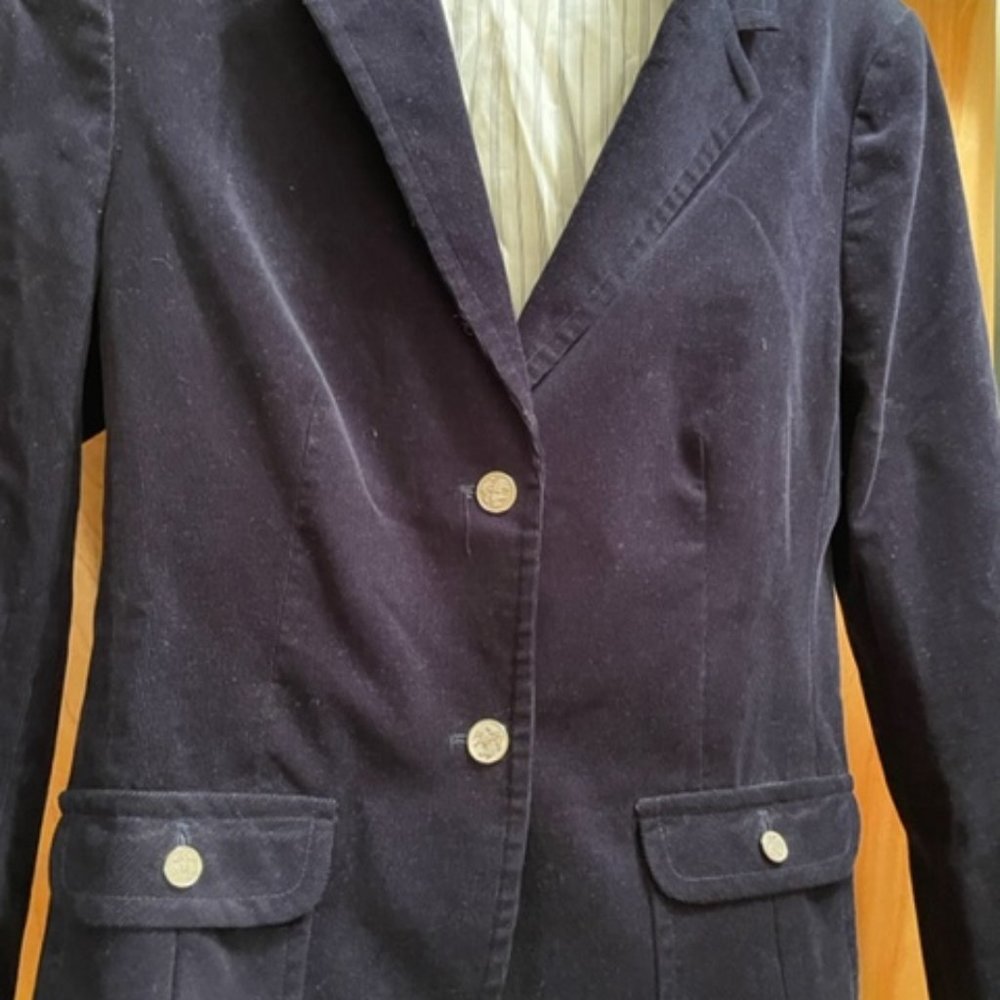 Brooks Brothers "346" corduroy blazer - women's 12, navy